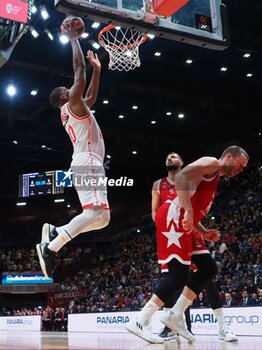 2023-11-09 - Damien Inglis (Valencia Basket) & Nicolo Melli (EA7 Emporio Armani Olimpia Milano) - EA7 EMPORIO ARMANI MILANO VS VALENCIA BASKET - EUROLEAGUE - BASKETBALL