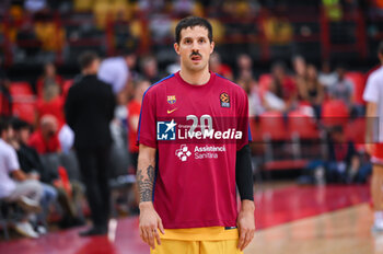 2023-10-13 - 20 Nicolas Laprovittola of FC Barcelona during the Euroleague, Round 2, match between Olympiacos Piraeus and FC Barcelona at Peace & Friendship Stadium on October 13, 2023, in Athens, Greece. - OLYMPIACOS PIRAEUS VS FC BARCELONA - EUROLEAGUE - BASKETBALL