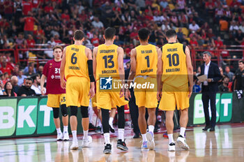 2023-10-13 - FC Barcelona during the Euroleague, Round 2, match between Olympiacos Piraeus and FC Barcelona at Peace & Friendship Stadium on October 13, 2023, in Athens, Greece. - OLYMPIACOS PIRAEUS VS FC BARCELONA - EUROLEAGUE - BASKETBALL