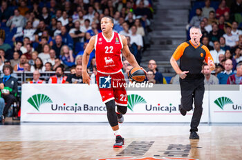 2023-10-19 - Devon Hall (EA7 Emporio Armani Olimpia Milano) during the basketball game between Real Madrid and EA7 Emporio Armani Olimpia Milano valid for the round 04 of the Euroleague competition played at Wizink Center in Madrid, Spain on Thursday 19 October 2023 - REAL MADRID VS OLIMPIA MILANO - EUROLEAGUE - BASKETBALL