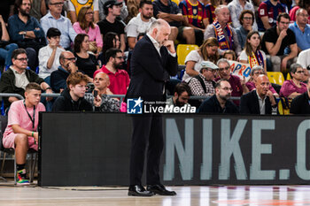 2023-10-20 - Pablo Laso, Head coach of FC Bayern Munich during the Turkish Airlines EuroLeague basketball match between FC Barcelona and Bayern Munich on October 20, 2023 at Palau Blaugrana in Barcelona, Spain - BASKETBALL - EUROLEAGUE - FC BARCELONA V BAYERN MUNICH - EUROLEAGUE - BASKETBALL