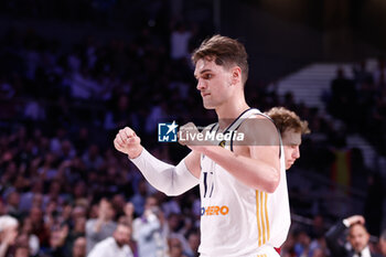 2023-10-26 - Mario Hezonja of Real Madrid during the Turkish Airlines EuroLeague basketball match between Real Madrid and FC Barcelona on October 26, 2023 at Wizink Center in Madrid, Spain - BASKETBALL - EUROLEAGUE - REAL MADRID V FC BARCELONA - EUROLEAGUE - BASKETBALL