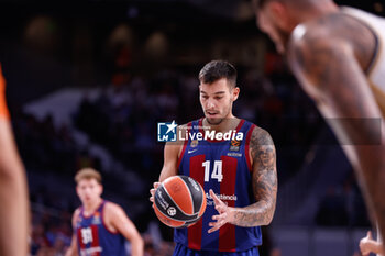 2023-10-26 - Willy Hernangomez of FC Barcelona during the Turkish Airlines EuroLeague basketball match between Real Madrid and FC Barcelona on October 26, 2023 at Wizink Center in Madrid, Spain - BASKETBALL - EUROLEAGUE - REAL MADRID V FC BARCELONA - EUROLEAGUE - BASKETBALL