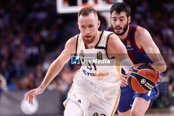 2023-10-26 - Dzanan Musa of Real Madrid during the Turkish Airlines EuroLeague basketball match between Real Madrid and FC Barcelona on October 26, 2023 at Wizink Center in Madrid, Spain - BASKETBALL - EUROLEAGUE - REAL MADRID V FC BARCELONA - EUROLEAGUE - BASKETBALL
