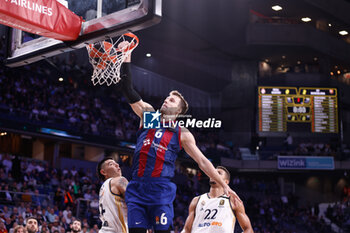 2023-10-26 - Jan Vesely of FC Barcelona during the Turkish Airlines EuroLeague basketball match between Real Madrid and FC Barcelona on October 26, 2023 at Wizink Center in Madrid, Spain - BASKETBALL - EUROLEAGUE - REAL MADRID V FC BARCELONA - EUROLEAGUE - BASKETBALL