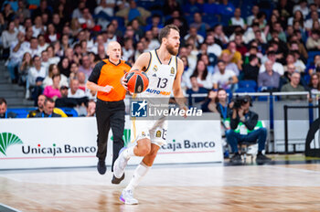 2023-11-09 - Sergio Rodriguez of Real Madrid seen in action during the Euroleague 2022/23 match between Real Madrid and Virtus Bologna at Wizink Center in Madrid, Spain. - REAL MADRID VS VIRTUS BOLOGNA - EUROLEAGUE - BASKETBALL