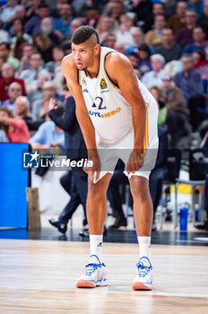 2023-11-09 - Edy Tavares of Real Madrid during the Euroleague 2022/23 match between Real Madrid and Virtus Bologna at Wizink Center in Madrid, Spain. - REAL MADRID VS VIRTUS BOLOGNA - EUROLEAGUE - BASKETBALL