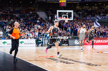 2023-11-09 - Gabriel Lundberg of Virtus Bologna during the Euroleague 2022/23 match between Real Madrid and Virtus Bologna at Wizink Center in Madrid, Spain. - REAL MADRID VS VIRTUS BOLOGNA - EUROLEAGUE - BASKETBALL