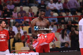 2023-11-16 - 10 Moustapha Fall of Olympiacos Piraeus during the Euroleague, Round 9, match between Olympiacos Piraeus and Crvena Zvezda Meridianbet Belgrade at Peace and Friendship stadium on November 16, 2023, in Piraeus, Greece. - OLYMPIACOS PIRAEUS VS CRVENA ZVEZDA MERIDIANBET BELGRADE - EUROLEAGUE - BASKETBALL