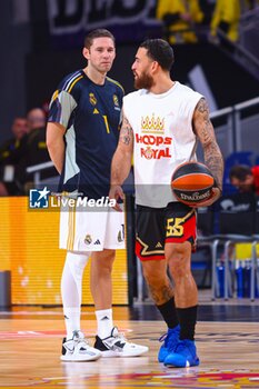 2023-11-16 - 16th November 2023; Wizink Center; Madrid; Spain; Turkish Airlines Euroleague Basketball; Real Madrid vs AS Monaco; Fabien Caseur (Real Madrid) and Mike James (AS Monaco) 900/Cordon Press - TURKISH AIRLINES EUROLEAGUE BASKETBALL: REAL MADRID VS AS MONACO - EUROLEAGUE - BASKETBALL