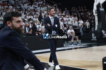 2023-11-23 - Gianmarco POZZECCO coach of Lyon during the Turkish Airlines EuroLeague basketball match between LDLC Asvel and Bayern Munich on November 23, 2023 at LDLC Arena in Décines-Charpieu near Lyon, France - BASKETBALL - EUROLEAGUE - ASVEL V BAYERN MUNICH - EUROLEAGUE - BASKETBALL