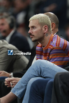2023-11-23 - French singer M POKORA during the Turkish Airlines EuroLeague basketball match between LDLC Asvel and Bayern Munich on November 23, 2023 at LDLC Arena in Décines-Charpieu near Lyon, France - BASKETBALL - EUROLEAGUE - ASVEL V BAYERN MUNICH - EUROLEAGUE - BASKETBALL