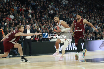 2023-11-23 - Timothe LUWAWU-CABARROT of Lyon and Nick WEILER-BABB of Bayern Munich and Niels GIFFEY of Bayern Munich during the Turkish Airlines EuroLeague basketball match between LDLC Asvel and Bayern Munich on November 23, 2023 at LDLC Arena in Décines-Charpieu near Lyon, France - BASKETBALL - EUROLEAGUE - ASVEL V BAYERN MUNICH - EUROLEAGUE - BASKETBALL