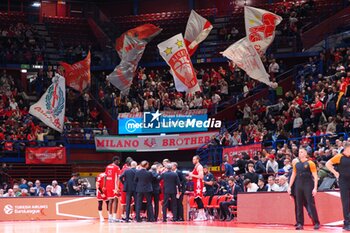 2023-12-22 - Supporters of EA7 Emporio Armani Olimpia Milano - EA7 EMPORIO ARMANI MILANO VS PANATHINAIKOS ATHENS - EUROLEAGUE - BASKETBALL