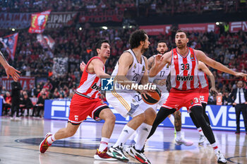 2023-12-05 - 23 Sergio Llull of Real Madrid during the Euroleague, Round 12, match between Olympiacos Piraeus and Real Madrid at Peace and Friendship stadium on December 5, 2023, in Piraeus, Greece. - OLYMPIACOS PIRAEUS VS REAL MADRID - EUROLEAGUE - BASKETBALL