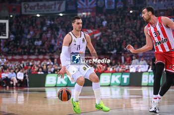2023-12-05 - 11 Mario Hezonja of Real Madrid during the Euroleague, Round 12, match between Olympiacos Piraeus and Real Madrid at Peace and Friendship stadium on December 5, 2023, in Piraeus, Greece. - OLYMPIACOS PIRAEUS VS REAL MADRID - EUROLEAGUE - BASKETBALL