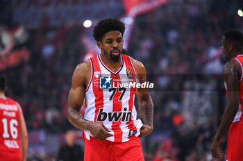 2023-12-05 - 77 Shaquielle McKissic of Olympiacos Piraeus during the Euroleague, Round 12, match between Olympiacos Piraeus and Real Madrid at Peace and Friendship stadium on December 5, 2023, in Piraeus, Greece. - OLYMPIACOS PIRAEUS VS REAL MADRID - EUROLEAGUE - BASKETBALL