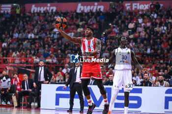 2023-12-05 - 3 Isaiah Canaan of Olympiacos Piraeus during the Euroleague, Round 12, match between Olympiacos Piraeus and Real Madrid at Peace and Friendship stadium on December 5, 2023, in Piraeus, Greece. - OLYMPIACOS PIRAEUS VS REAL MADRID - EUROLEAGUE - BASKETBALL