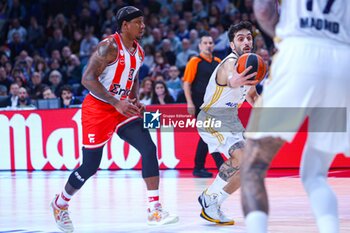 2023-01-25 - 25th January 2023; Wizink Center; Madrid; Spain; Turkish Airlines Euroleague Basketball; Real Madrid vs Olympiacos Piraeus; Facundo Campazzo (Real Madrid) 900/Cordon Press - EUROLEAGUE REAL MADRID - OLYMPIACOS PIRAEUS - EUROLEAGUE - BASKETBALL