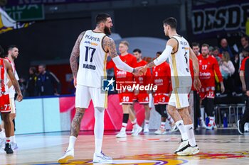 2023-01-25 - 25th January 2023; Wizink Center; Madrid; Spain; Turkish Airlines Euroleague Basketball; Real Madrid vs Olympiacos Piraeus; Vincent Poirier (Real Madrid) and Alberto Abalde (Real Madrid) 900/Cordon Press - EUROLEAGUE REAL MADRID - OLYMPIACOS PIRAEUS - EUROLEAGUE - BASKETBALL