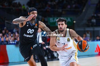 2023-02-01 - 1st February 2023; Wizink Center; Madrid; Spain; Turkish Airlines Euroleague Basketball; Real Madrid vs ASVEL Villeurbanne; Facundo Campazzo (Real Madrid) 900/Cordon Press - EUROLEAGUE REAL MADRID - ASVEL VILLEURBANNE - EUROLEAGUE - BASKETBALL