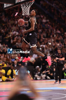 2023-12-30 - Allan DOKOSSI (Dijon) during the All-Star Game LNB 2023, Kellogg’s Dunk Contest Basketball event on December 30, 2023 at Accor Arena in Paris, France - BASKETBALL - ALL-STAR GAME LNB 2023 - KELLOGG'S DUNK CONTEST - EVENTS - BASKETBALL