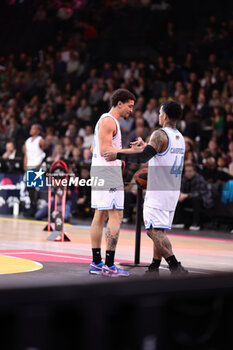 2023-12-30 - Lucas BOUCAUD (Saint-Quentin) TJ CAMPBELL (Cholet) during the All-Star Game LNB 2023, Lotus Skills Challenge Basketball event on December 30, 2023 at Accor Arena in Paris, France - BASKETBALL - ALL-STAR GAME LNB 2023 - LOTUS SKILLS CHALLENGE - EVENTS - BASKETBALL