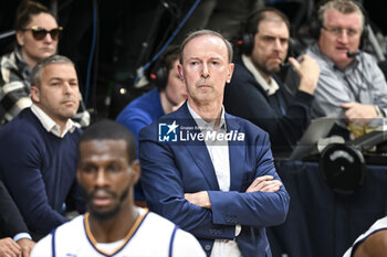 2023-05-16 - Vincent Collet (coach) during the French championship, Betclic Elite basketball match between Metropolitans 92 (Boulogne-Levallois) and Paris Basketball on May 16, 2023 at Palais des Sports Marcel Cerdan in Levallois, France - BASKETBALL - FRENCH CHAMP - METROPOLITANS V PARIS - FRENCH PRO A - BASKETBALL