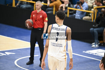 2023-05-16 - Victor Wembanyama during the French championship, Betclic Elite basketball match between Metropolitans 92 (Boulogne-Levallois) and Paris Basketball on May 16, 2023 at Palais des Sports Marcel Cerdan in Levallois, France - BASKETBALL - FRENCH CHAMP - METROPOLITANS V PARIS - FRENCH PRO A - BASKETBALL