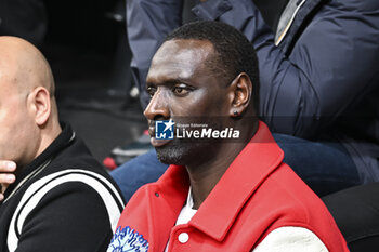2023-05-16 - Omar Sy during the French championship, Betclic Elite basketball match between Metropolitans 92 (Boulogne-Levallois) and Paris Basketball on May 16, 2023 at Palais des Sports Marcel Cerdan in Levallois, France - BASKETBALL - FRENCH CHAMP - METROPOLITANS V PARIS - FRENCH PRO A - BASKETBALL