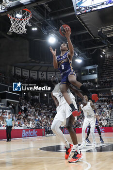 2023-06-04 - Bilal COULIBALY of Metropolitans and Youssoupha FALL of Lyon during the French championship, Betclic Elite Basketball match, Playoffs Match 4 between LDLC Asvel and Metropolitans 92 (Boulogne - Levallois) on June 4, 2023 at Astroballe in Villeurbane, France - BASKETBALL - FRENCH CHAMP - ASVEL V METROPOLITANS - FRENCH PRO A - BASKETBALL