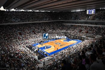 2023-06-15 - General view during the French championship, Betclic Elite Basketball match, Playoffs, Final match 3, between Metropolitans 92 (Boulogne - Levallois) and AS Monaco on June 15, 2023 at Roland-Garros stadium in Paris, France - BASKETBALL - FRENCH CHAMP - PLAYOFFS FINAL - METROPOLITANS V MONACO - FRENCH PRO A - BASKETBALL