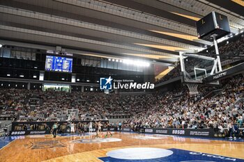 2023-06-15 - General view during the French championship, Betclic Elite Basketball match, Playoffs, Final match 3, between Metropolitans 92 (Boulogne - Levallois) and AS Monaco on June 15, 2023 at Roland-Garros stadium in Paris, France - BASKETBALL - FRENCH CHAMP - PLAYOFFS FINAL - METROPOLITANS V MONACO - FRENCH PRO A - BASKETBALL