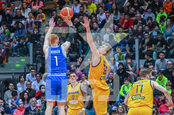 2023-02-23 - Niccolò Mannion of Italy tries a three-point shot - WORLD CUP QUALIFIERS - ITALY VS UKRAINE - INTERNATIONALS - BASKETBALL