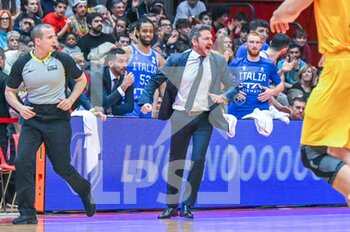 2023-02-23 - Gianmarco Pozzecco Head Coach of Italy - WORLD CUP QUALIFIERS - ITALY VS UKRAINE - INTERNATIONALS - BASKETBALL