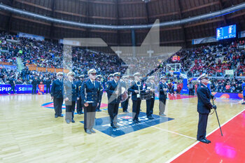 2023-02-23 - Italian Navy band for the national hanthem - WORLD CUP QUALIFIERS - ITALY VS UKRAINE - INTERNATIONALS - BASKETBALL