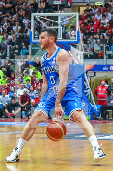2023-02-23 - Marco Spissu of Italy in action - WORLD CUP QUALIFIERS - ITALY VS UKRAINE - INTERNATIONALS - BASKETBALL