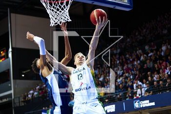 2023-02-26 - Vaidas KARINIAUSKAS (13) of Lithuania during the FIBA Basketball World Cup 2023 Qualifiers between France and Lithuania on February 26, 2023 at Arena Loire in Trelaze, France - BASKETBALL - FIBA BASKETBALL WORLD CUP 2023 QUALIFIERS - FRANCE V LITHUANIA - INTERNATIONALS - BASKETBALL