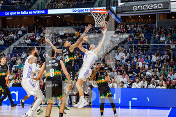 12/03/2023 - Fabien Causeur (Real Madrid) in action during the basketball match between Real Madrid and Bilbao Basket valid for the matchday 22 of the spanish basketball league called “Liga Endesa” played at Wizink Center in Madrid on Sunday 12 March 2023 - REAL MADRID VS BILBAO BASKET - LIGA ENDESA ACB SPAGNA - BASKET