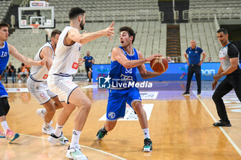 2023-08-09 - 54 ALESSANDRO PAJOLA of Italy during the Aegean Acropolis Tournament match between Italy and Serbia at Oaka Stadium on August 9, 2023, in Athens, Greece. - AEGEAN ACROPOLIS TOURNAMENT - SERBIA VS ITALY - INTERNATIONALS - BASKETBALL