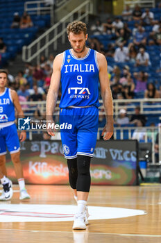 2023-08-09 - 9 NICOLO' MELLI of Italy during the Aegean Acropolis Tournament match between Italy and Serbia at Oaka Stadium on August 9, 2023, in Athens, Greece. - AEGEAN ACROPOLIS TOURNAMENT - SERBIA VS ITALY - INTERNATIONALS - BASKETBALL