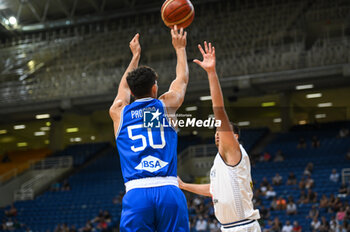 2023-08-09 - 50 GABRIELE PROCIDA of Italy during the Aegean Acropolis Tournament match between Italy and Serbia at Oaka Stadium on August 9, 2023, in Athens, Greece. - AEGEAN ACROPOLIS TOURNAMENT - SERBIA VS ITALY - INTERNATIONALS - BASKETBALL