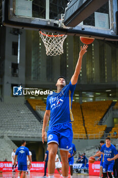 2023-08-09 - 13 SIMONE FONTECCHIO of Italy during the Aegean Acropolis Tournament match between Italy and Serbia at Oaka Stadium on August 9, 2023, in Athens, Greece. - AEGEAN ACROPOLIS TOURNAMENT - SERBIA VS ITALY - INTERNATIONALS - BASKETBALL
