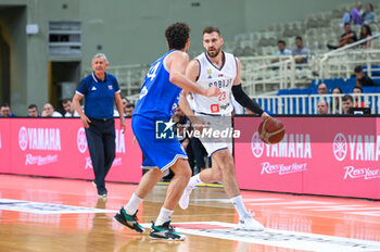2023-08-09 - 23 MARKO GUDURIC of Serbia during the Aegean Acropolis Tournament match between Italy and Serbia at Oaka Stadium on August 9, 2023, in Athens, Greece. - AEGEAN ACROPOLIS TOURNAMENT - SERBIA VS ITALY - INTERNATIONALS - BASKETBALL