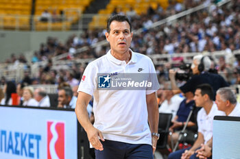 2023-08-10 - Head Coach DIMITRIS ITOUDIS of Greece during the Aegean Acropolis
Tournament match between Greece and Italy at Oaka Stadium on August 10,
2023, in Athens, Greece. - AEGEAN ACROPOLIS TOURNAMENT - GREECE VS ITALY - INTERNATIONALS - BASKETBALL