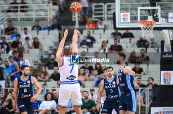 2023-08-10 - 7 STEFANO TONUT of Italy during the Aegean Acropolis Tournament match between Greece and Italy at Oaka Stadium on August 10, 2023, in Athens, Greece. - AEGEAN ACROPOLIS TOURNAMENT - GREECE VS ITALY - INTERNATIONALS - BASKETBALL