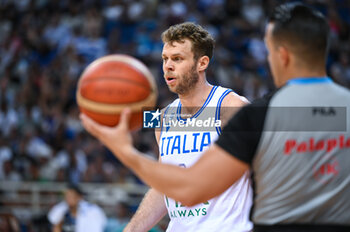 2023-08-10 - 9 NICOLO' MELLI of Italy during the Aegean Acropolis Tournament match between Greece and Italy at Oaka Stadium on August 10, 2023, in Athens, Greece. - AEGEAN ACROPOLIS TOURNAMENT - GREECE VS ITALY - INTERNATIONALS - BASKETBALL