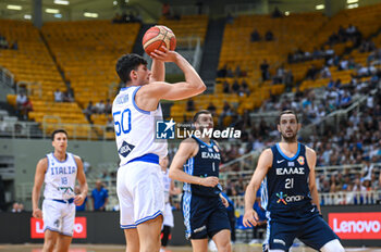 2023-08-10 - 50 GABRIELE PROCIDA of Italy during the Aegean Acropolis Tournament match between Greece and Italy at Oaka Stadium on August 10, 2023, in Athens, Greece. - AEGEAN ACROPOLIS TOURNAMENT - GREECE VS ITALY - INTERNATIONALS - BASKETBALL