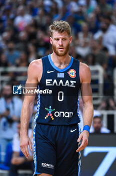 2023-08-10 - 0 THOMAS WALKUP of Greece during the Aegean Acropolis Tournament match between Greece and Italy at Oaka Stadium on August 10, 2023, in Athens, Greece. - AEGEAN ACROPOLIS TOURNAMENT - GREECE VS ITALY - INTERNATIONALS - BASKETBALL
