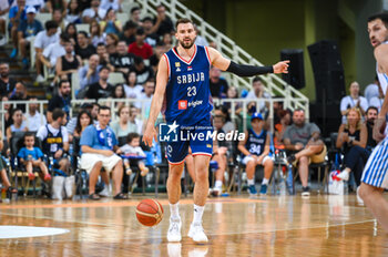 2023-08-08 - 23 MARKO GUDURIC of Serbia during the Aegean Acropolis Tournament match between Greece and Serbia at Oaka Stadium on August 8, 2023, in Athens, Greece. - AEGEAN ACROPOLIS TOURNAMENT - GREECE VS SERBIA - INTERNATIONALS - BASKETBALL